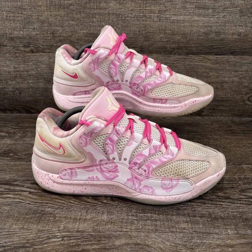 Nike KD Aunt Pearl 18' Shoes Men's 9.5 Pink Floral Basketball HV1997-600
